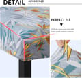 Miniatyrbild 5 av 5: 4-pack Julstolsöverdrag stretch avtagbara tvättbara matsal lövmönster1 Lövmönster1 Leaf Pattern1 Leaf Pattern1 4