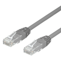 Miniatyrbilde 1 av 2: U/UTP Cat6 patchkabel 10m 250MHz Deltasertifisert LSZH grå
