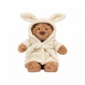Miniatyrbillede 5 af 6: Jellycat Plysjlegetøj Bartholomew Bear Badekåbe Medium - 2024 - H26 X B12 Cm-sebneei
