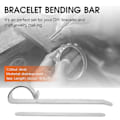 Miniatyrbilde 4 av 5: Armbåndsbøyesett, 10 stk rustfrie armbåndsemner DIY armbåndsemne mansjett, metallgravering