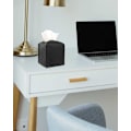 Miniatyrbild 2 av 5: Läderfodral för fyrkantig servettbox – med bottenbälte, modern PU-läder kubformad servettboxhållare