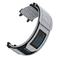 Miniatyrbilde 1 av 3: Vevd nylon klokkereim for Amazfit T-Rex 3 - Grå Grå Grå