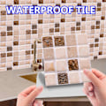 Pikkukuva 3 / 5: Vedenpitävät lattia-seinälaatat 3D-mosaiikki 30 osaa 10x10 cm Valkoinen