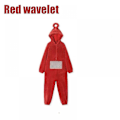 Pikkukuva 2 / 5: Teletubbies aikuisten jumpsuit haalari pyjama haalari miehille ja naisille unisex pari kotivaatteet punainen Red Red S