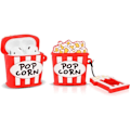 Miniatyrbilde 2 av 5: Søtt Skall for Airpods 2./1. Generasjon, 3D Popcorn Design Silikonskall Beskyttende Støtsikkert Etui med Nøkkelring for Airpods Hodetelefoner Popcorn