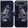 Kompatibelt med iPhone 17 Air Plånboksfodral Mönstertryck Läder Telefonskal Multicolor Lion