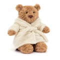 Miniatyrbillede 3 af 6: Jellycat Plysjlegetøj Bartholomew Bear Badekåbe Medium - 2024 - H26 X B12 Cm-sebneei