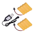 Miniatyrbillede 1 af 5: 2x 4.8V 700mAh Ni-Cd AA Batteripakke Genopladeligt Batteri SM-2P Stik RC Bil db