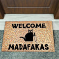 Miniatyrbilde 4 av 5: Dark Welcome Madafakas Full Print Dørmatte Morsom Dørmatte Hjemmeinnredning Kjøkken Baderomsinnredning Gi Folk