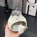 Miniatyrbillede 3 af 5: Kreativ ben-dyppeskål i form af en aubergine, lille tallerken, let luksuriøs keramisk dyppeskål, alsidig krydderiskål med opbevaringssæt