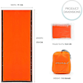 Miniatyrbild 3 av 5: 4x Emergency Sleeping Bag för utomhusbruk, vattentät, termisk, för camping och överlevnad