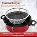 Miniatyrbilde 3 av 4: Friteuse for Hjemmebruk med Lokk, Rustfrie Frityrkoker, Non-stick Gryter