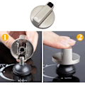 Miniatyrbilde 2 av 5: Gasskomfyrknott - Sett med 2 6mm Metall Ovns- og Komfyrkontroller
