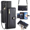 Plånboksfodral med dragkedja, kompatibelt med Samsung Galaxy A34 5G Black