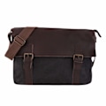 Miniatyrbillede 1 af 4: Canvas skuldertaske Sort Black one size