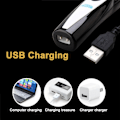 Pikkukuva 3 / 5: Vaaleanpunainen sähköinen eläinten trimmeri USB Ladattava Johdoton Pieni hiustenleikkuri
