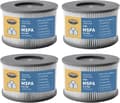 Miniatyrbillede 1 af 3: Hot tilbud til lav pris! 4 stk. filterpatroner til Mspa spabadsfilter, poolfilter - Glad