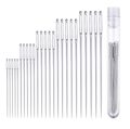 25 Large Eye Sewing Needles - Stainless Steel Hand Sewing Needles in a Practical Storage Tube