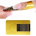 Miniatyrbilde 2 av 4: 500 stk Neglemaler Nagelformer Nailform Nailforms Guld Gold