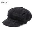 Åttkantiga mössor Målarhattar Newsboy-hattar Dam basker black 2