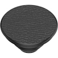 Miniatyrbild 4 av 5: POPSOCKETS Pebbled Vegan Läder Svart Avtagbart Grepp med Ställfunktion Premium