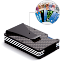 Miniatyrbillede 5 af 5: Kortholder i kulfiber RFID Sort - Julegave One size
