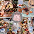 Miniatyrbillede 5 af 5: Vandtæt bærbar madkasse, isoleret madkasse, isoleret picnictaske, egnet til kvinder, mænd, skoler, kontorer, picnicer