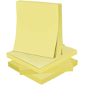 Miniatyrbilde 4 av 6: Gule selvklebende lapper, gule post-it-lapper, selvklebende blokker med supersterkt feste, for kontor, skole og hjem. 5 stk