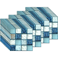 Miniatyrbillede 1 af 5: 40 stk. Flisedekoration, Selvklæbende PVC Vægfliser (10 x 10 cm / 4 x 4 tommer)
