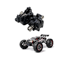 Miniatyrbilde 5 av 5: Bakre girkasse med gir for Xlf X03 X04 X03a X04a X-03 X-04 X05 X06 F10 F19 1/10 Rc bil reservedeler