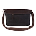 Miniatyrbillede 4 af 4: Canvas skuldertaske Sort Black one size