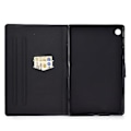 Pikkukuva 4 / 5: Nahkakotelo Samsung Galaxy Tab A9+ -tabletille (Music Leopard)