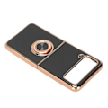 Miniatyrbild 1 av 5: Smartphone skyddsfodral bil magnetiskt telefonfodral med 360 graders rotation fingerögla stativ för Z Flip 3