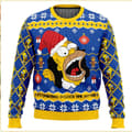 Julesweater, 3D Digitaltryk Rundhalset Sweater - Størrelse M M