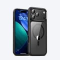Kompatibelt med iPhone 17 Pro transparent mobilskal, heltäckande mobilskal, transparent (svart) med magnetfäste