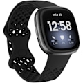 Miniatyrbilde 1 av 5: Silikonarmbånd for Fitbit Versa 3 / Fitbit Sense Svart