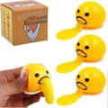 6-pack Äckliga Leksaker Äggula Slime Mjuka Stressbollar för Barn