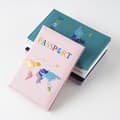 Passdekke med verdenskart - Reise Dokument Organizer Kortholder Light blue