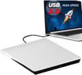 Extern DVD-enhet, USB 3.0 bärbar CD/DVD-RW-enhet/DVD-spelare