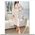 Miniatyrbild 4 av 8: Ruffle Trim Belted Robe mediam  Size  44 (XL)