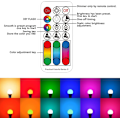Miniatyrbild 4 av 4: LED-lampor färgskiftande Dimbar 10W E27 Edison RGBW-lampor (2-pack)