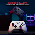 Miniatyrbild 2 av 7: GameSir T4 Nova Lite PC Tri-Mode Spelkontroller vit
