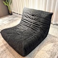 Miniatyrbild 1 av 5: Togo Ensitssoffa - Svart - Ingen montering, Ergonomiskt helkroppsstöd, högdensitets fjädrande skum, Premium Soft-Touch-klädsel svart