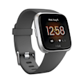Miniatyrbild 1 av 3: Fitbit Versa Lite 40mm Silver Urtavla Svart Silikon Band Smartwatch svart