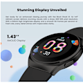 Miniatyrbild 5 av 8: Smartwatch Xiaomi Svart Haj S1 Urtavla Silver 46mm Rem Gummi Smart Klocka silver