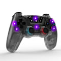 Miniatyrbild 4 av 6: Trådlös gamepad för Switch, Controller, Bluetooth, 7-färgs ljuseffekt svart