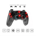 Miniatyrbild 6 av 6: Trådlös gamepad för Switch, Controller, Bluetooth, 7-färgs ljuseffekt svart