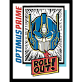Miniatyrbild 1 av 3: Transformers Roll Out Optimus Prime Inramad Poster 40cm x 30cm M Multicoloured 40cm x 30cm