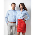 Miniatyrbild 5 av 6: Kustom Kit Herr Långärmad Corporate Oxford Skjorta 14 tum Ljus Light Blue 14inch