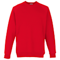 Miniatyrbild 1 av 2: Fruit Of The Loom Barnkläder Unisex Raglanärm Sweatshirt 5-6 Red 5-6